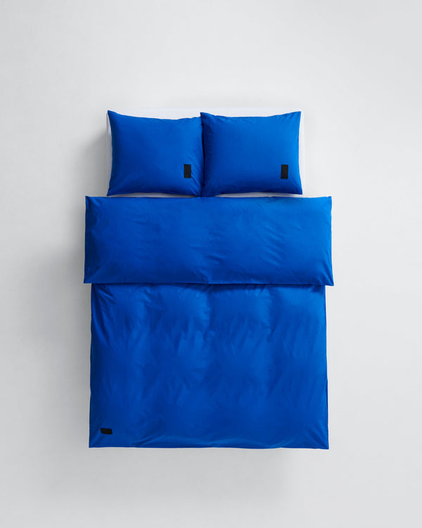 Pure duvet cover | Italian blue Poplin